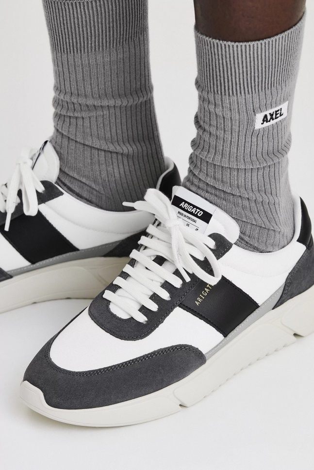 Axel Arigato Mørkegrå Hvid Sort Genesis Vintage Løber