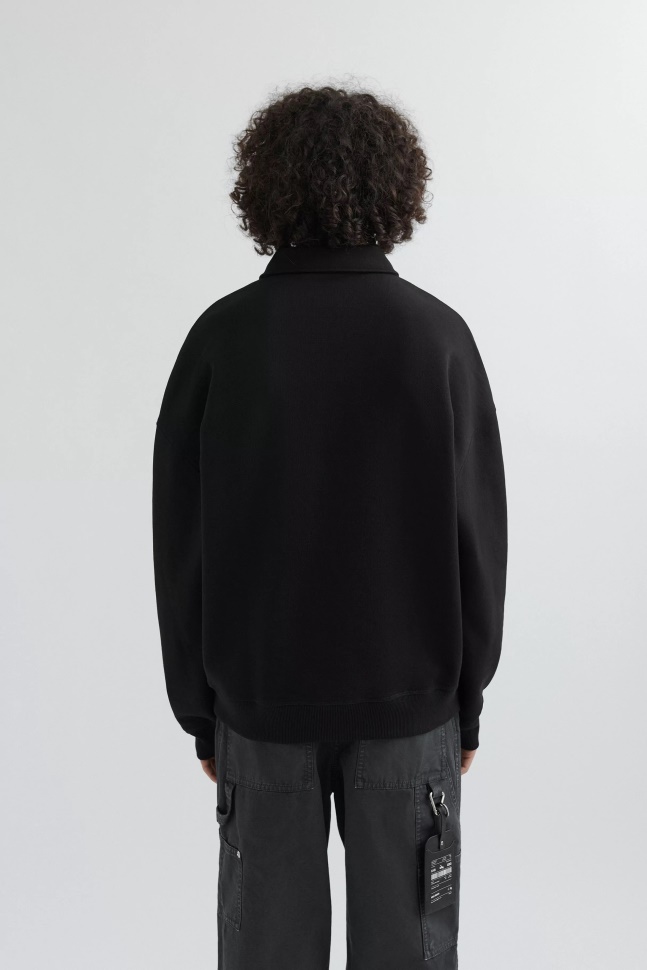 Axel Arigato Signatur Polo Sweatshirt Sort