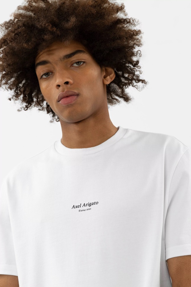 Axel Arigato Hvid Fokus Logo T-shirt