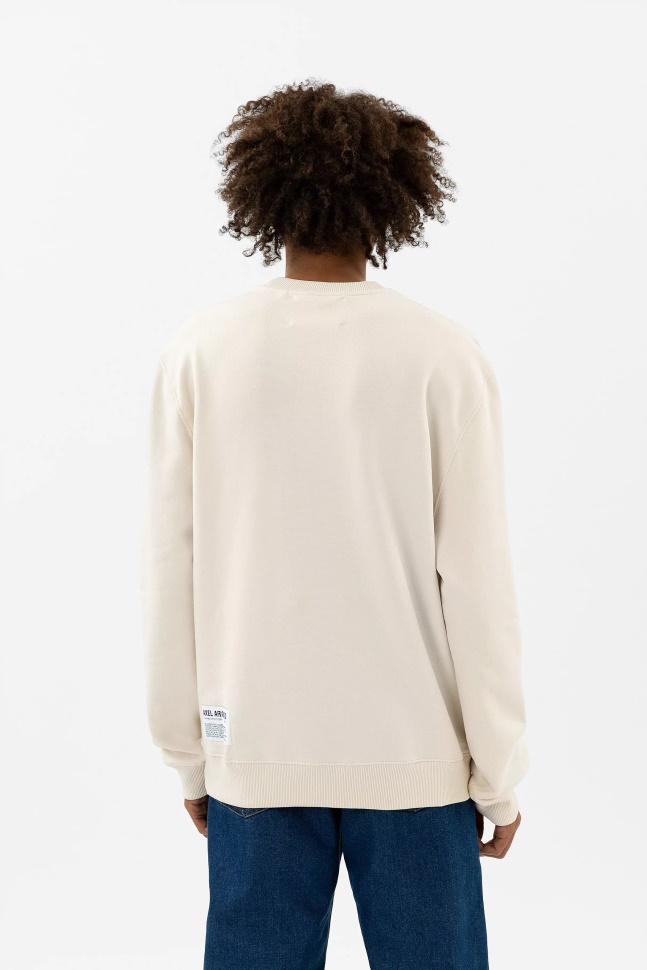 Varsity Bee Bird Sweatshirt Bleg Beige Axel Arigato