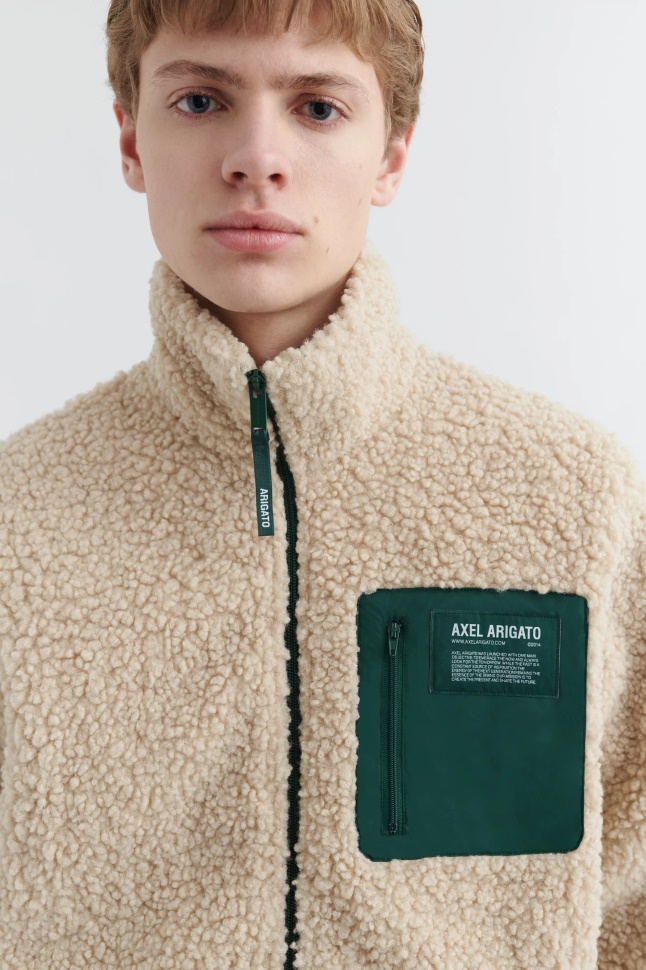 Billie Fleecejakke Axel Arigato Beige Grøn