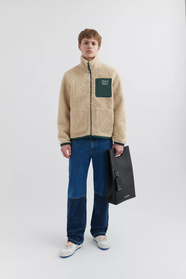 Billie Fleecejakke Axel Arigato Beige Grøn