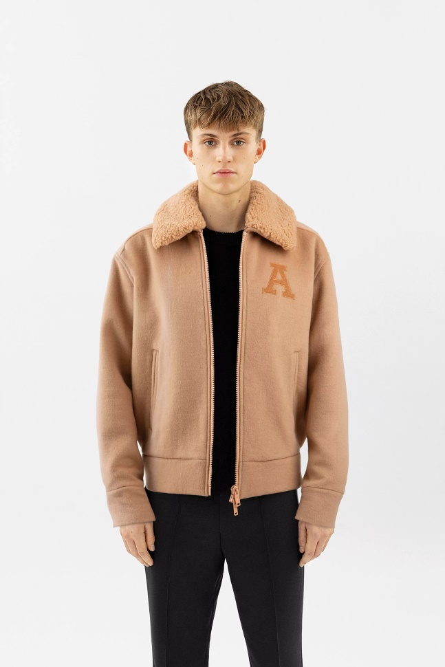 Ortega Bomberjakke Beige Skulder Arigato