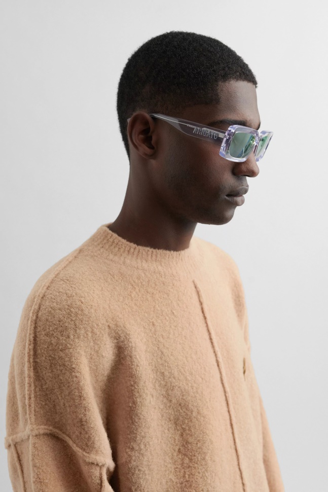 Arena Rektangulære Solbriller Gennemsigtige Grønne Axel Arigato