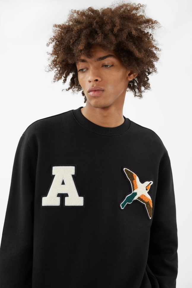 Varsity Bee Bird Sweatshirt Axel Arigato Sort