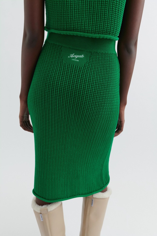 Axel Arigato Jolly Grøn Grid Nederdel