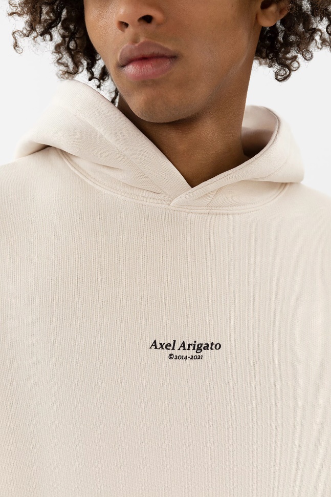 Axel Arigato Focus Logo Hættetrøje Bleg Beige