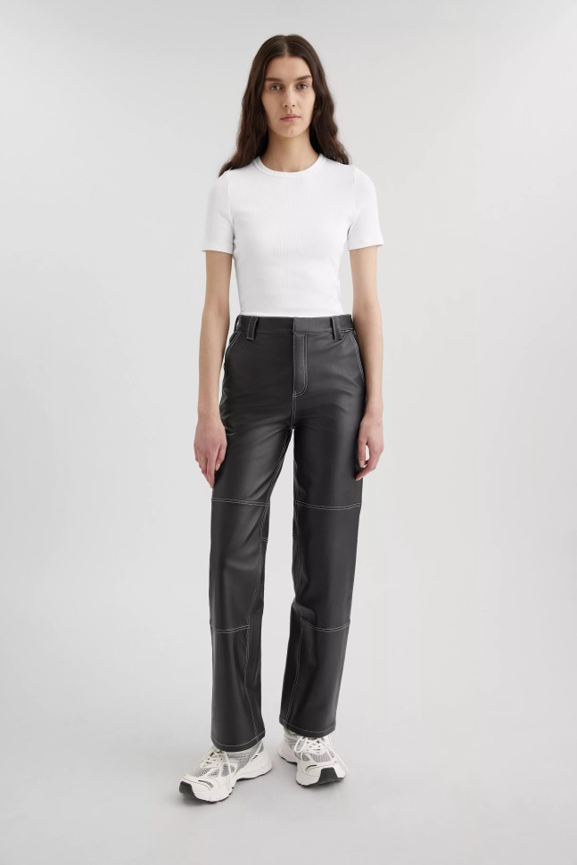 Axel Arigato Signatur Slim Rib T-shirt Hvid