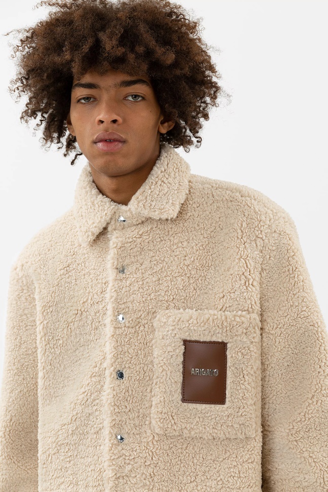 Axel Arigato Beige Asp Bamse Overshirt