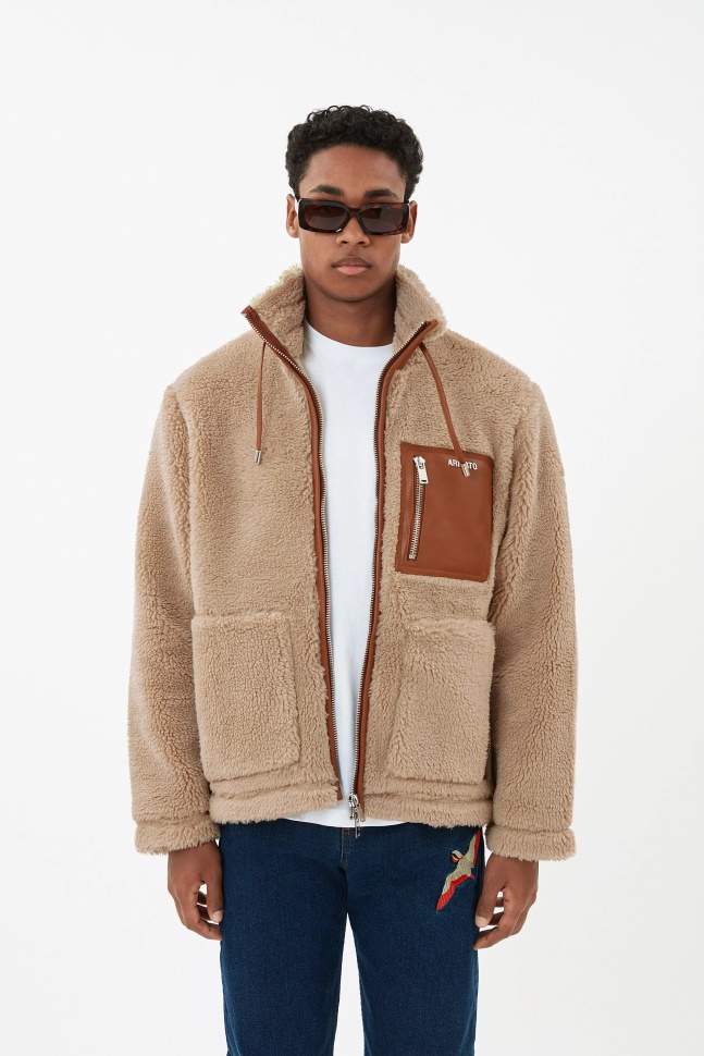 Glimmer Jakke Beige Brun Axel Arigato