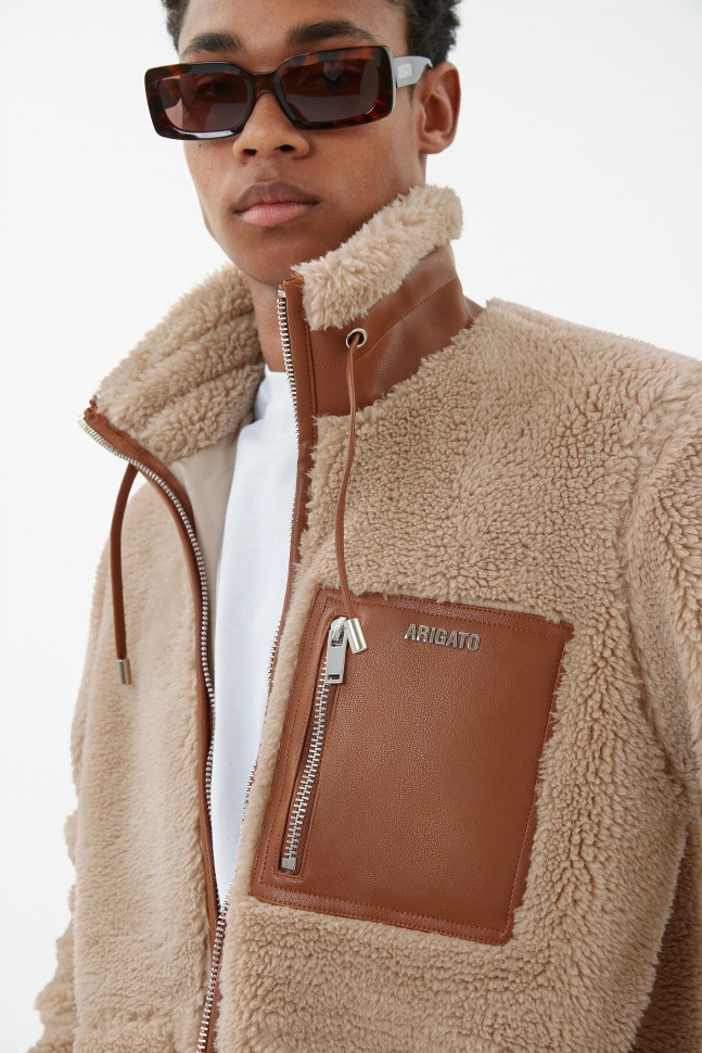 Glimmer Jakke Beige Brun Axel Arigato