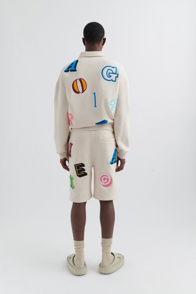 Axel Arigato Inferno Monogram Shorts Bleg Beige