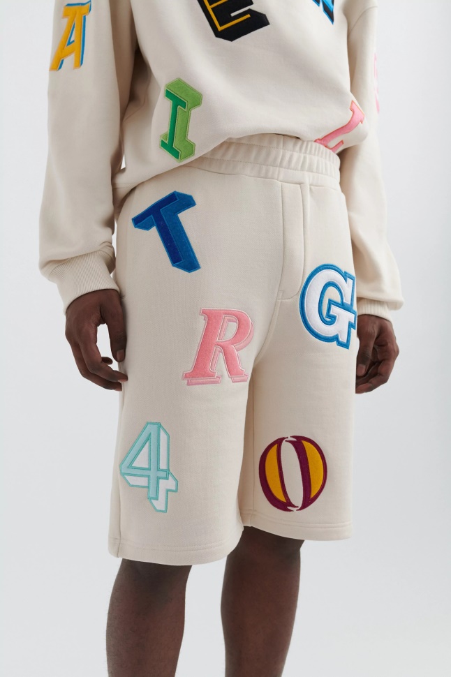 Axel Arigato Inferno Monogram Shorts Bleg Beige