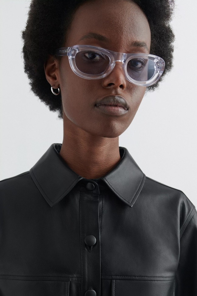 Echo Solbriller Klare Krystalblå Axel Arigato