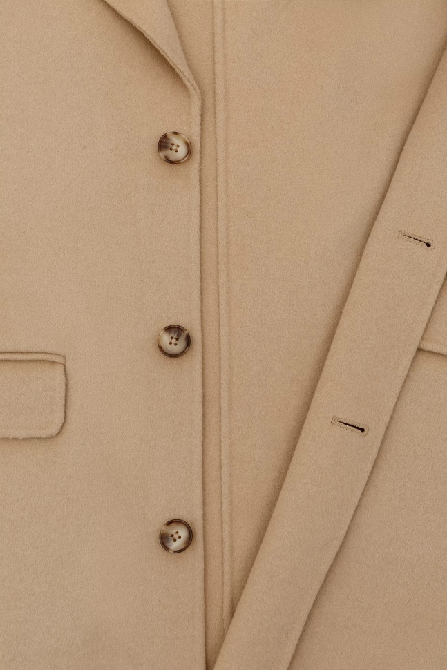 Axel Arigato Beige Fiktionsfrakke I Uld