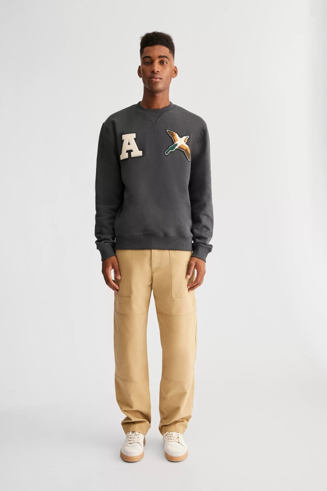 Axel Arigato Falmet Sort Varsity Bee Bird Sweatshirt