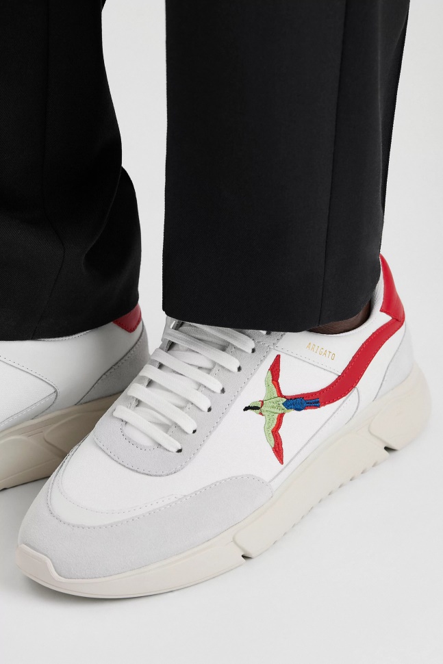 Axel Arigato Genesis Stribe Bi Fugl Hvid Rød