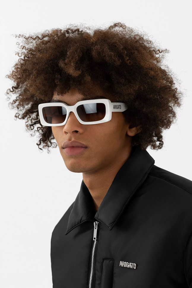 Axel Arigato Elfenben Falmede Brune Arena Rektangulære Solbriller