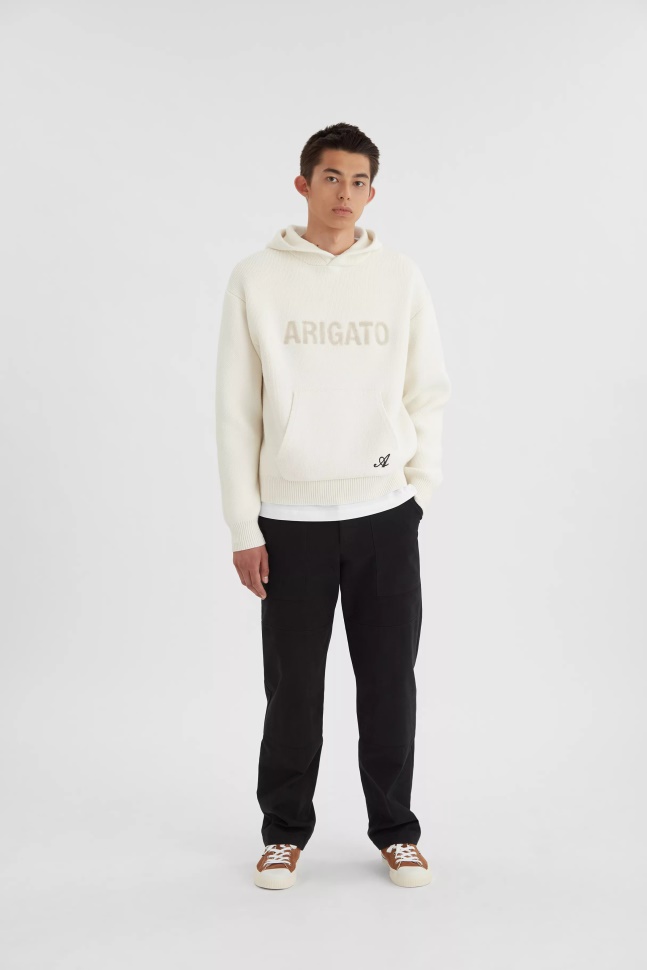 Axel Arigato District Hættetrøje Ecru