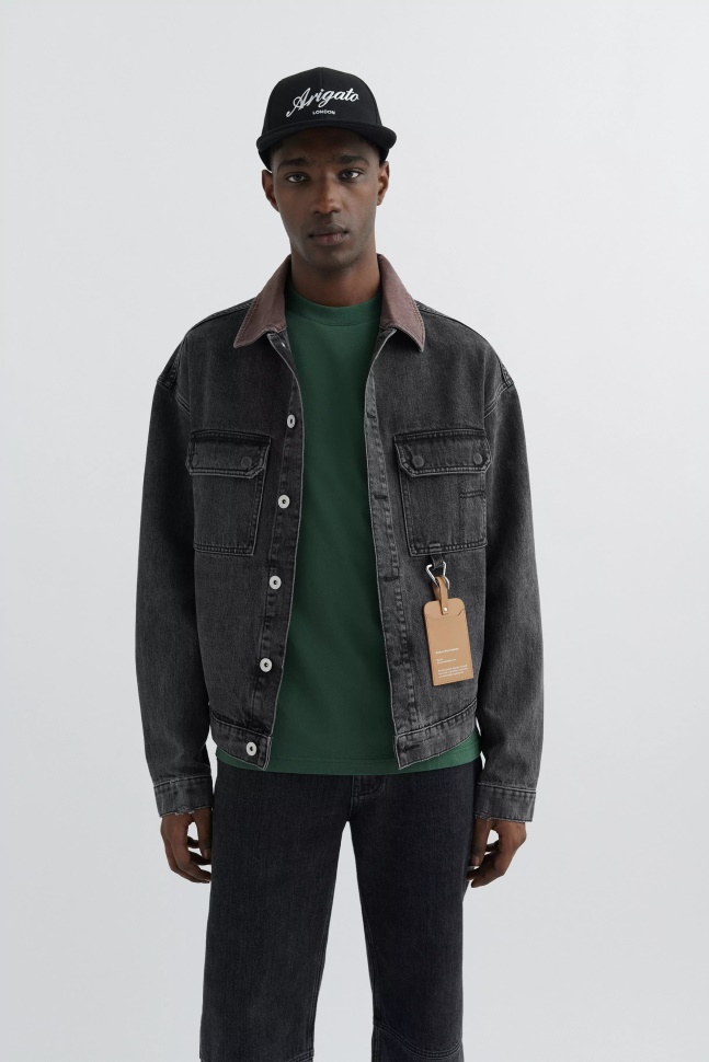 Vestjakke Axel Arigato Vasket Sort