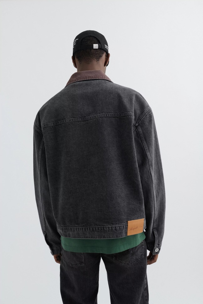 Vestjakke Axel Arigato Vasket Sort