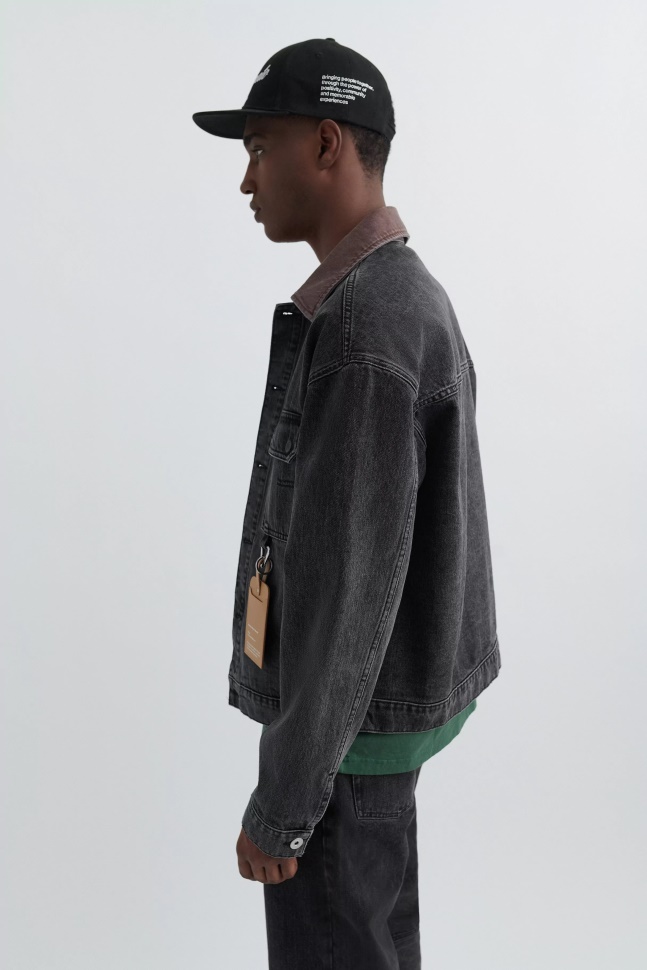 Vestjakke Axel Arigato Vasket Sort