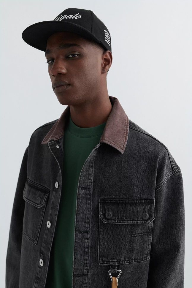 Vestjakke Axel Arigato Vasket Sort