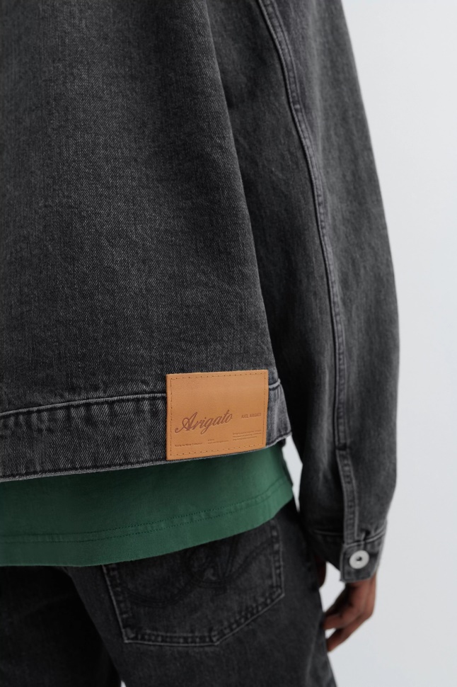 Vestjakke Axel Arigato Vasket Sort