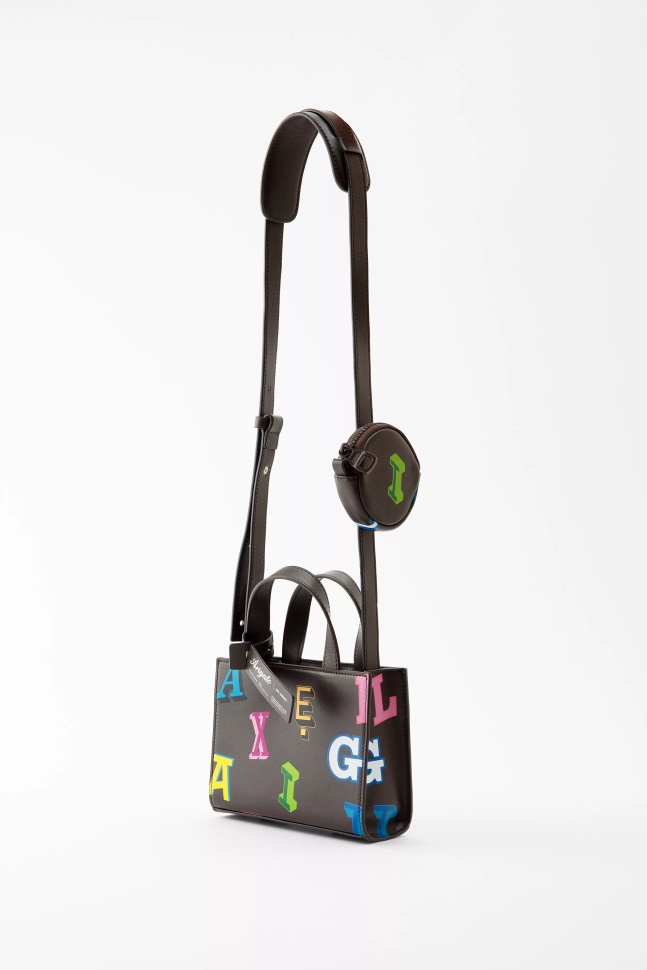 Egenskab Monogram Læder Taske Mørkebrun Axel Arigato