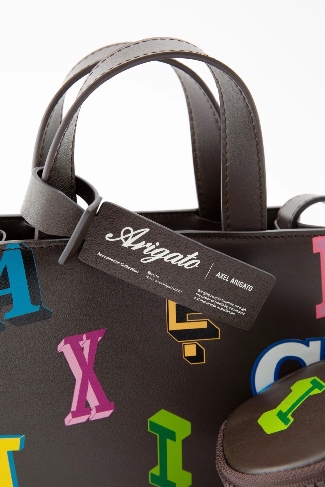 Egenskab Monogram Læder Taske Mørkebrun Axel Arigato