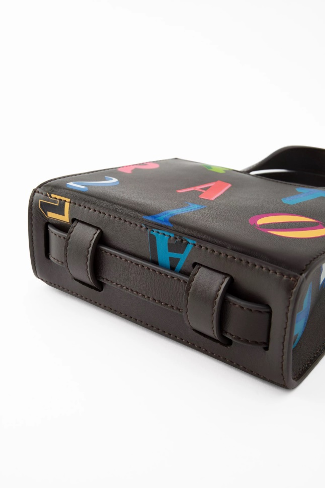 Egenskab Monogram Læder Taske Mørkebrun Axel Arigato