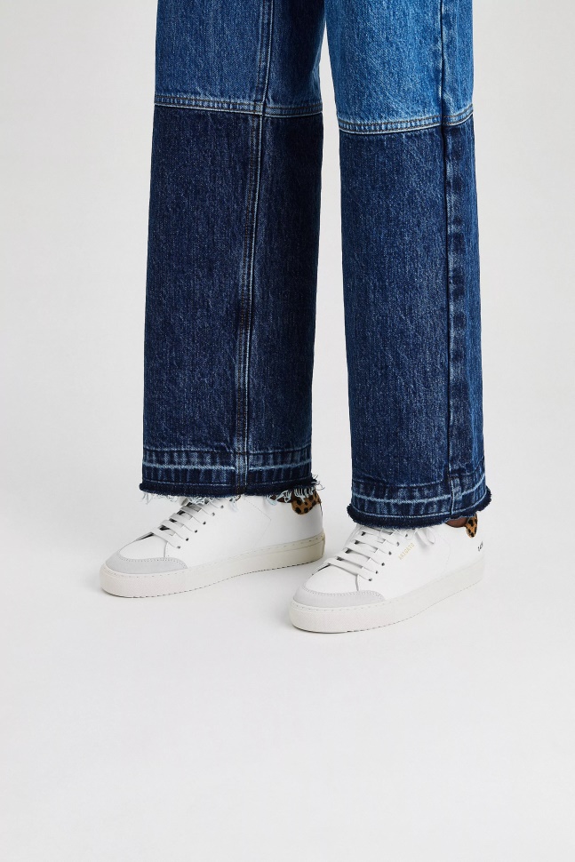 Axel Arigato Hvid Leopard Cremino Clean 90 Triple Animal