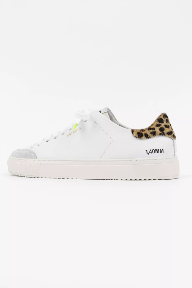 Axel Arigato Hvid Leopard Cremino Clean 90 Triple Animal