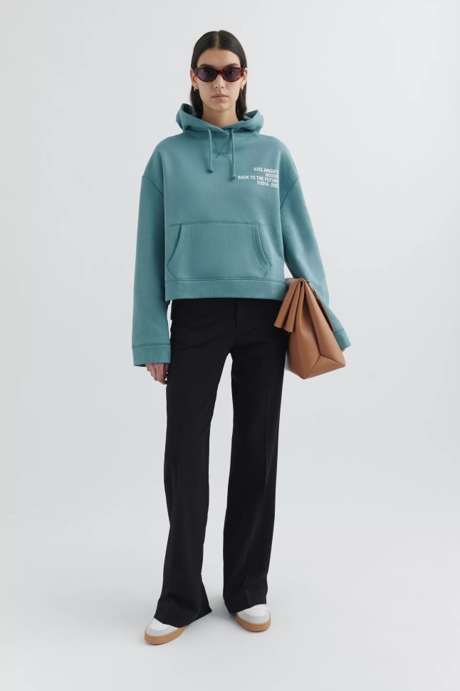 Kur Cropped Hættetrøje Brittany Blue Axel Arigato