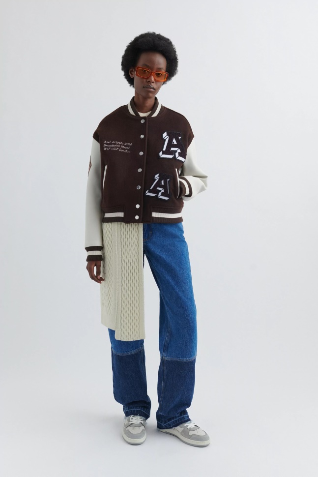 Axel Arigato Mørkebrun Illusion Varsity Jakke