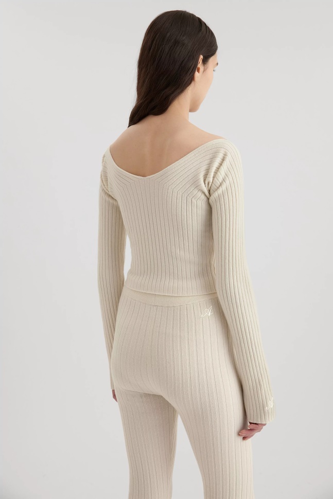 Signatur Flare Bukser Ecru Axel Arigato