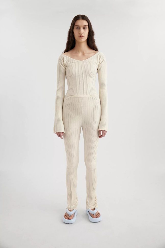 Signatur Flare Bukser Ecru Axel Arigato