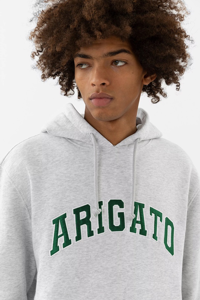 College Logo Hættetrøje Lys Grå Mﾨﾦlange Axel Arigato