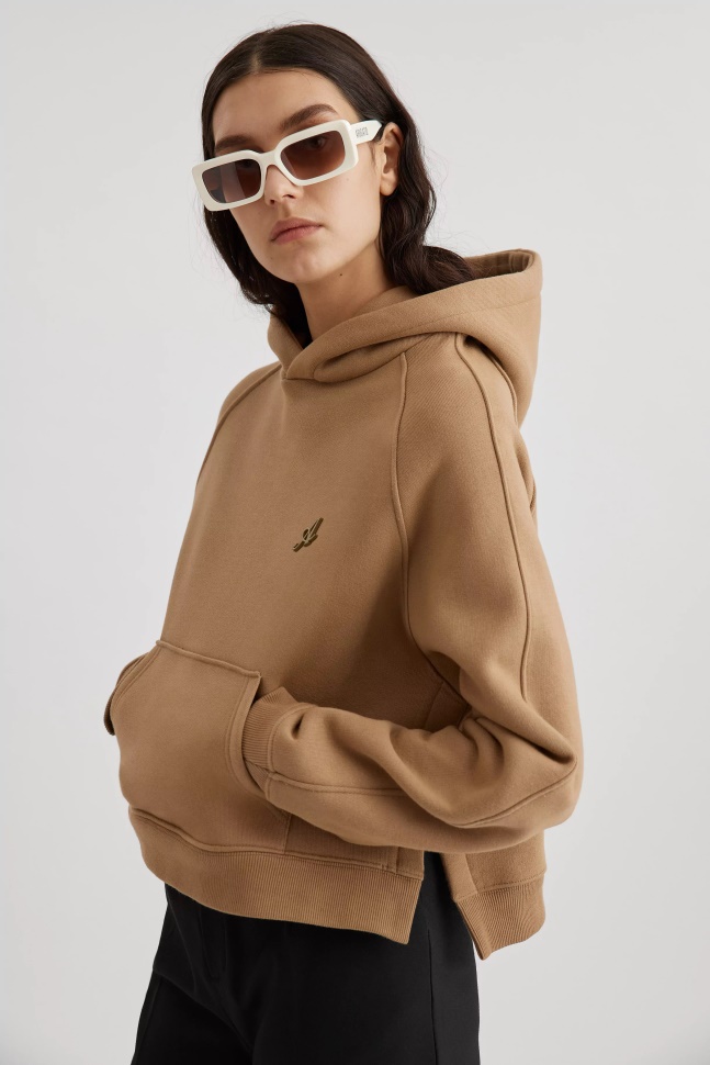 Axel Arigato Rio Cropped Hættetrøje Camel Beige