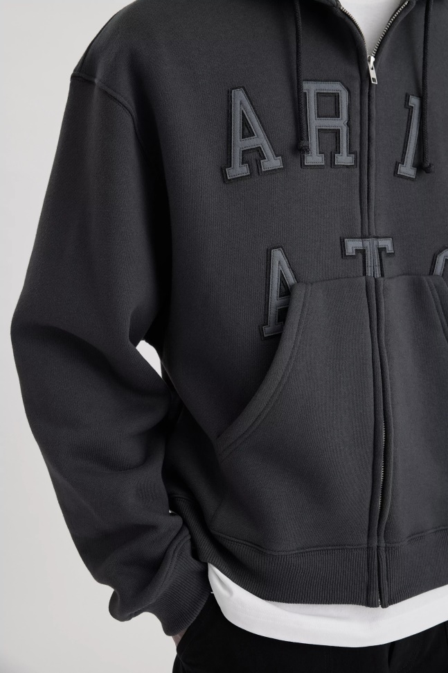 Legende Hættetrøje Med Lynlås Axel Arigato Falmet Sort