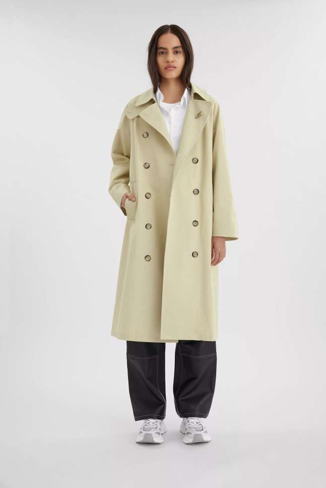 Globe Trenchcoat Naturlig Gul Axel Arigato